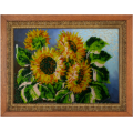 Набор для вышивания бисером МЕГАРУК "Подсолнухи"