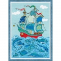 Набор для вышивания нитками РИОЛИС "Парусник. Удача"