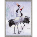 Набор для вышивания нитками РИОЛИС "Журавли"