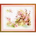Набор для вышивания в смешанной технике РИОЛИС "Ветка сакуры" СС-РТ0029