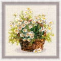 Набор для вышивания нитками РИОЛИС "Русские ромашки"