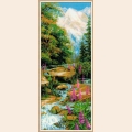 Набор для вышивания нитками РИОЛИС "Горный ручей"
