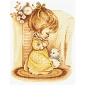 Набор для вышивания крестом Luca-S "Мольба девочки"
