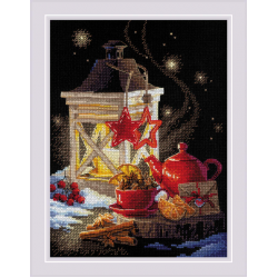 Набор для вышивания нитками РИОЛИС "Зимний чай", арт. СС-1977 Риолис, Картины