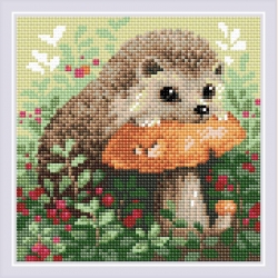 Мозаичная картина РИОЛИС "Ёжик", арт. АМ0066