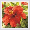 Мозаичная картина РИОЛИС "Гибискус"
