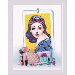 Набор для вышивания нитками РИОЛИС "Бархатный взгляд" СС-0090РТ, Риолис, Картины