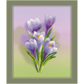 Набор для вышивания нитками РИОЛИС "Крокусы. Гладь"