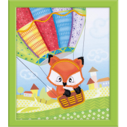 Набор для вышивания нитками РИОЛИС "Лисенок" СС-0074РТ, Риолис, Картины