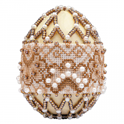 Набор для бисероплетения РИОЛИС Яйцо пасхальное "Капучино", СС.Б-214, Риолис, !!!ПАСХА!!!