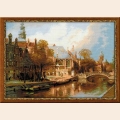 Набор для вышивания нитками РИОЛИС "Амстердам. Старая церковь и Церковь св. Николая Чудотворца"