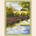 Набор для вышивания нитками РИОЛИС "Москва. Мост через Яузу"