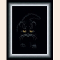 Набор для вышивания нитками ЧАРИВНА МИТЬ "Черный кот" 