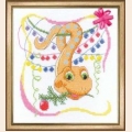 Набор для вышивания нитками ЧАРИВНА МИТЬ "Восточный гороскоп. С Новым годом Змейки"