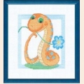 Набор для вышивания нитками ЧАРИВНА МИТЬ "Восточный гороскоп. С Днем Рождения, Змея"
