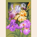 Схема для вышивания бисером МАТРЕНИН ПОСАД 37х49 "Ирисы"