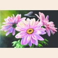 Схема для вышивания бисером МАТРЕНИН ПОСАД 28х34 "Хризантема"