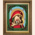 Набор для вышивания нитками ЧАРИВНА МИТЬ "Икона Образ Пресвятой Богородицы Касперовской"