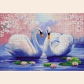 Набор для вышивания бисером А.ТОКАРЕВА "Пара лебедей"