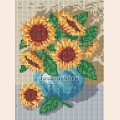 Набор для рисования алмазными камнями БЕЛОСНЕЖКА "Букет подсолнухов"