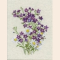 Набор для вышивания нитками РИОЛИС "Фиолетовые колокольчики"
