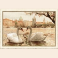 Набор для вышивания нитками РИОЛИС "Лебеди. Прага"