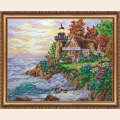Набор для вышивания бисером АБРИС АРТ "Домик у моря"