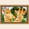 Схема для вышивания бисером АРТ СОЛО "Жирафы"