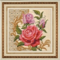 Набор для вышивания нитками ЗОЛОТЫЕ РУЧКИ "Шелк розы"