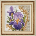 Набор для вышивания нитками ЗОЛОТЫЕ РУЧКИ "Бархат ириса"