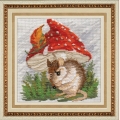 Набор для вышивания нитками ЗОЛОТЫЕ РУЧКИ "Грибной дождик"