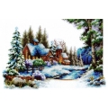 Набор для вышивания нитками Classic Design "Зима"