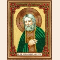 Набор для вышивания бисером АБРИС АРТ  икона "Серафим Саровский"