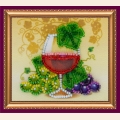Набор для вышивания с магнитом АБРИС АРТ "Бокал вина"