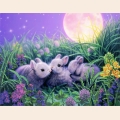 Схема для вышивания бисером КАРТИНЫ БИСЕРОМ "Крольчата"