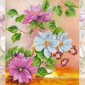 Схема для вышивания бисером АБРИС АРТ " Цветочная фантазия"