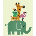 Схема для вышивания бисером ТМ КОНЕК "Дружный зоопарк"