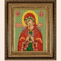 Рисунок на ткани для вышивания бисером ТМ КОНЁК "Богородица Семистрельная" 15х18 см