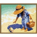 Раскраска по номерам COLOR-KIT "На морском берегу" 