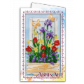 Набор для вышивания бисером АБРИС АРТ открытка-конверт "Ранняя весна"