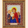 Набор для вышивания бисером ПАУТИНКА "Пр.Богородица Трех радостей (Святое Семейство)"