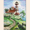 Алмазная вышивка камнями АЛМАЗНАЯ ЖИВОПИСЬ "Маяк"