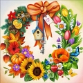 Алмазная вышивка камнями АЛМАЗНАЯ ЖИВОПИСЬ "Круглый год"