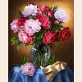 Алмазная вышивка камнями АЛМАЗНАЯ ЖИВОПИСЬ «Шикарные пионы» 