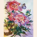 Набор для вышивания бисером АБРИС АРТ "Китайские пионы"
