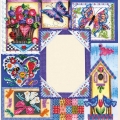 Набор для вышивания бисером АБРИС АРТ фоторамка "Летний пэчворк"