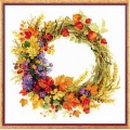 Набор для вышивания нитками РИОЛИС "Венок с пшеницей"