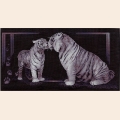 Набор для вышивания нитками PANNA "Тигриная любовь" 