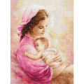 Набор для вышивания крестом Luca-S "Мать и дитя" 