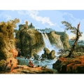 Набор для вышивания нитками GOBLENSET "Тивольский водопад (Х.Робер)"